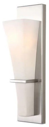 Laurel 1 Light Bathroom Vanity Light in Brushed Nickel
