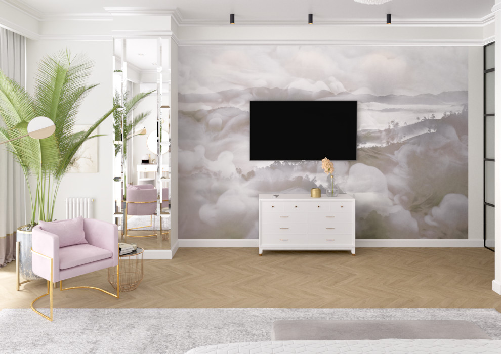 Визуализация спальни 36м2