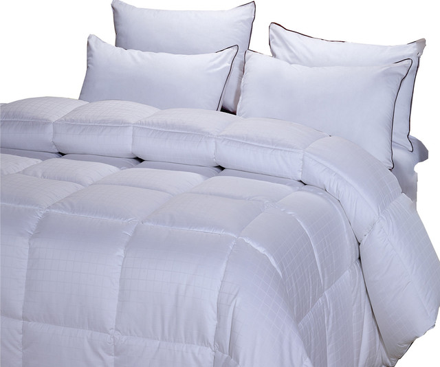 Overfilled Dobby Down Alternative Comforter Contemporary