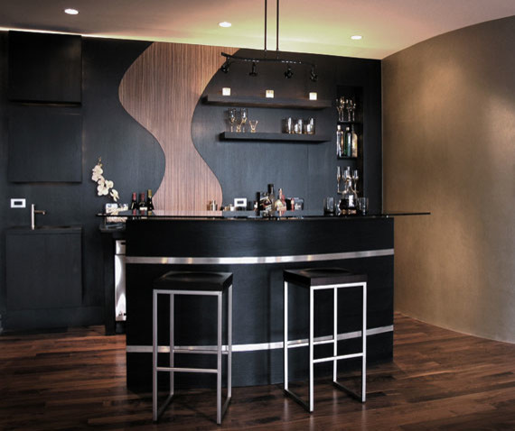 Built ins/entertainment center contemporary-hemmabar