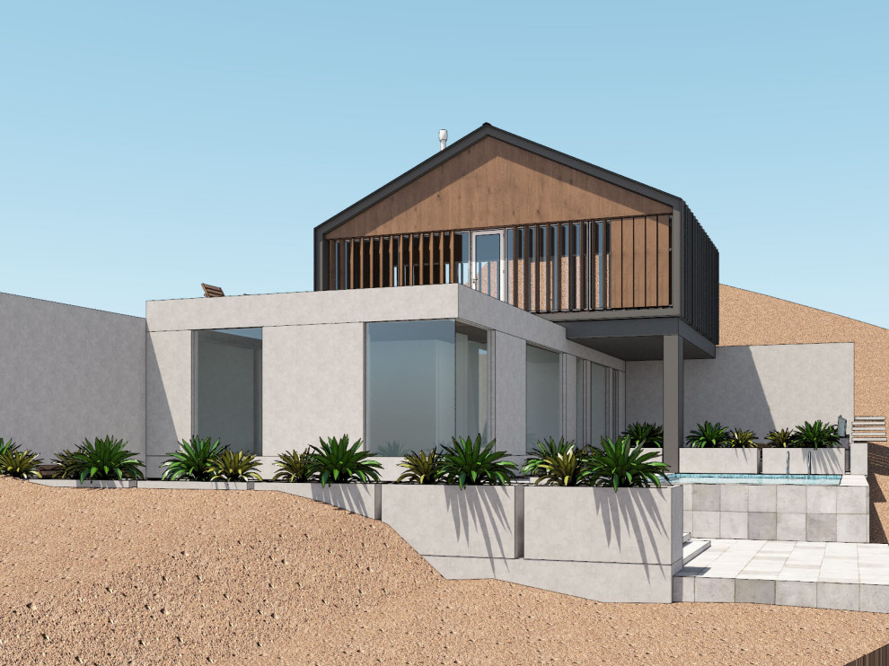 Дом у моря на склоне