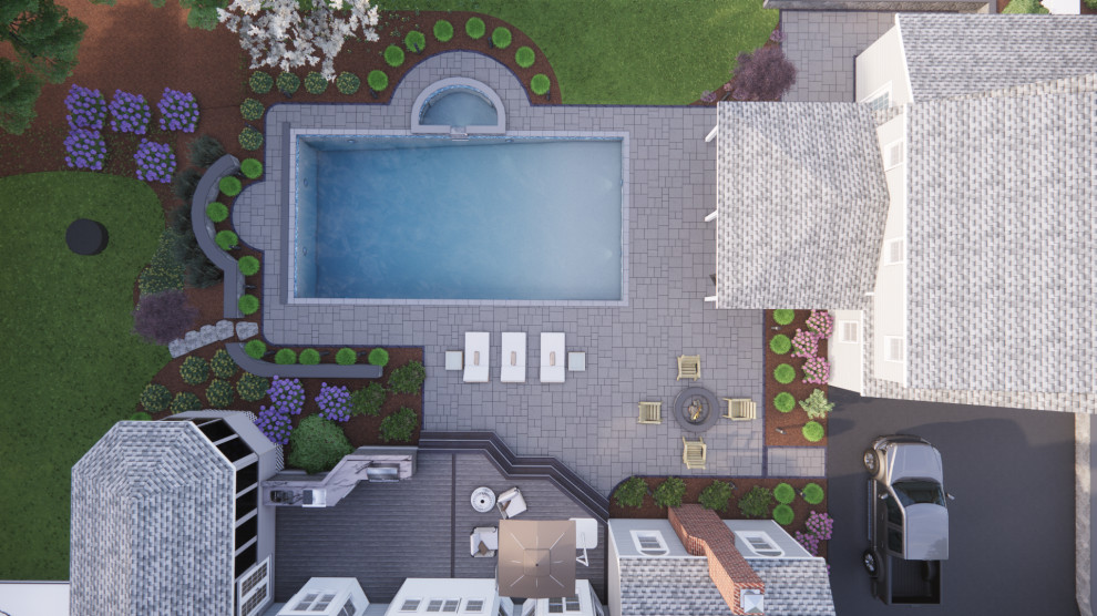 Fairfax Station: Pool, Pool House, Outdoor Kitchen, Screened Porch, Deck, Hottub
