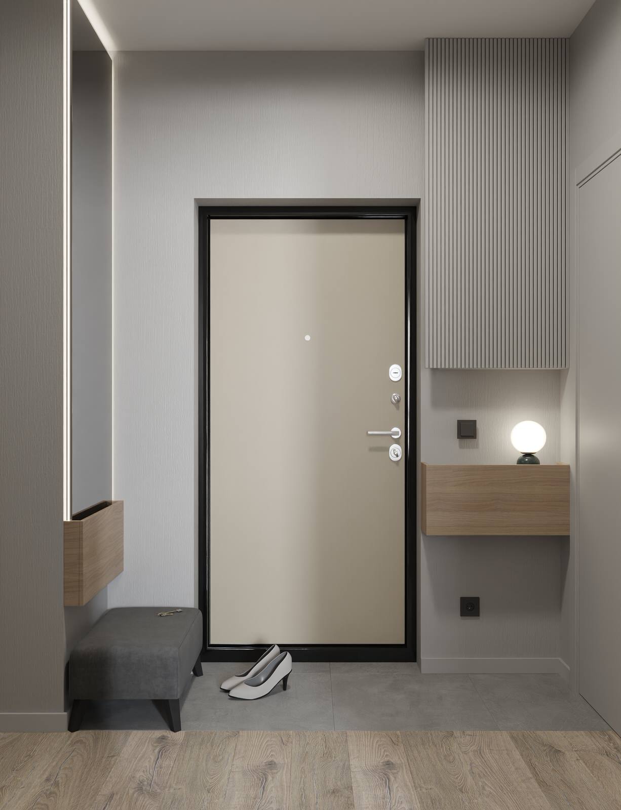 Проект квартиры для молодой семьи в Екатеринбурге.