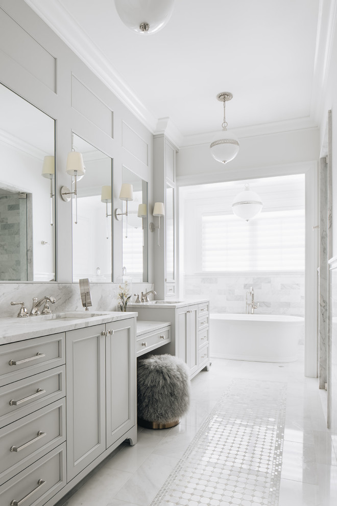 Traditional French Country - Glenview - Traditional - Bathroom ...