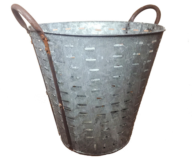 Extra Large Olive Bucket Farmhouse Decorative Jars And Urns by