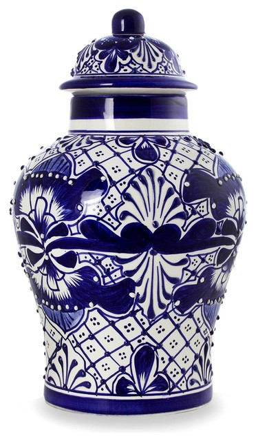 Cobalt Legacy Ceramic Jar, Mexico