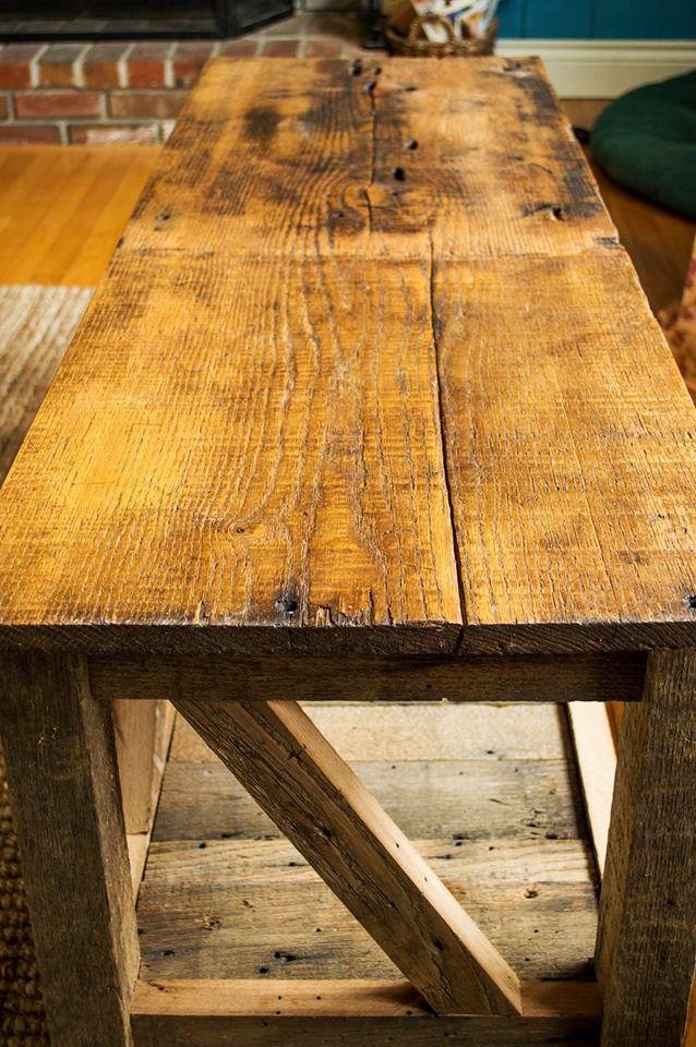 Reclaimed Oak and Chestnut Coffee Table