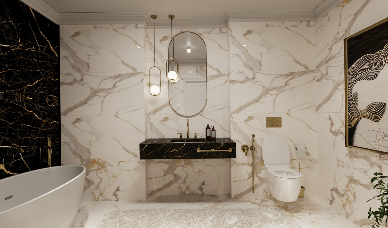 Ванная комната Неоклассика