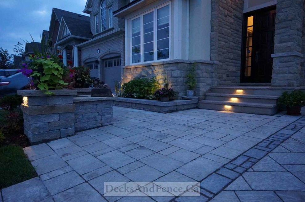 Deck design, landscaping and interlocking driveway Moderno Toronto