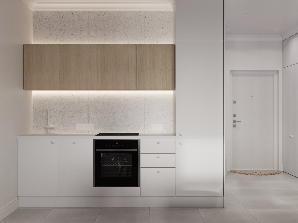 Проект квартиры студии 28 кв.м. в ЖК МИРЪ, Санкт-Петербург, 2023г.