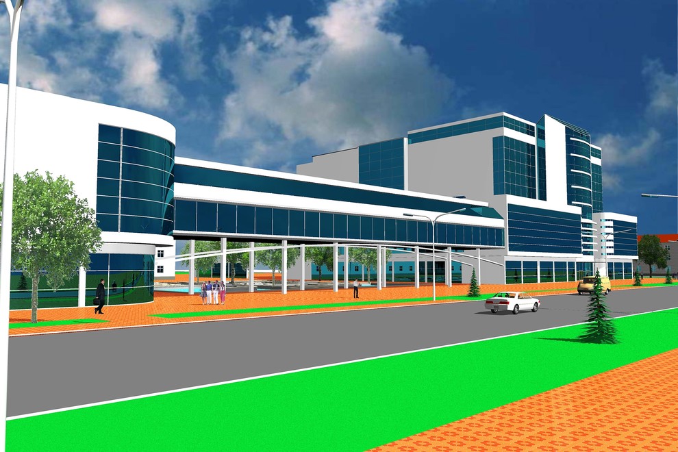 Дизайн экстерьера торгового комплекса