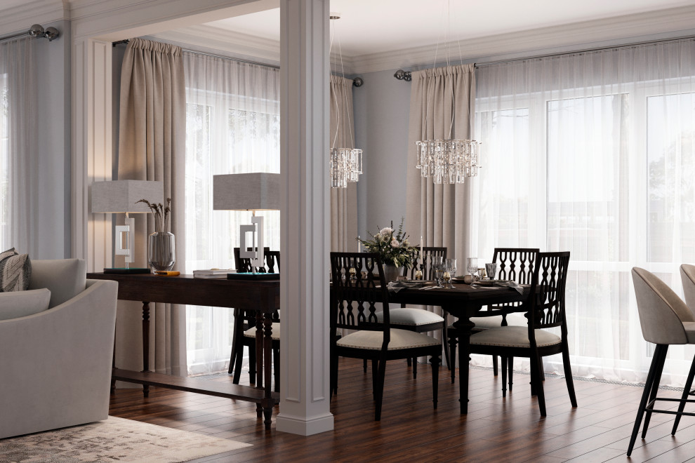 Загородный дом в американской классике для звездного клиента