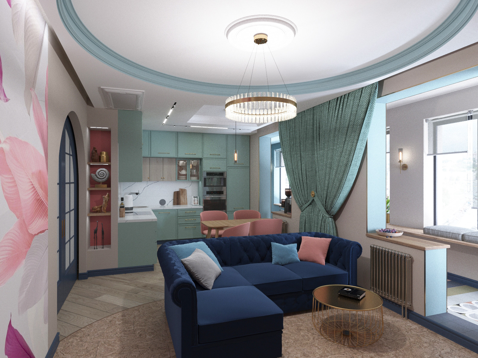 Квартира в стиле ар-деко