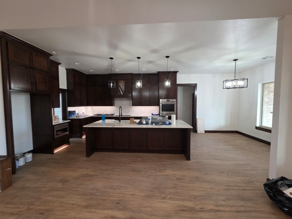 Custom kitchen cabinets in dark finish