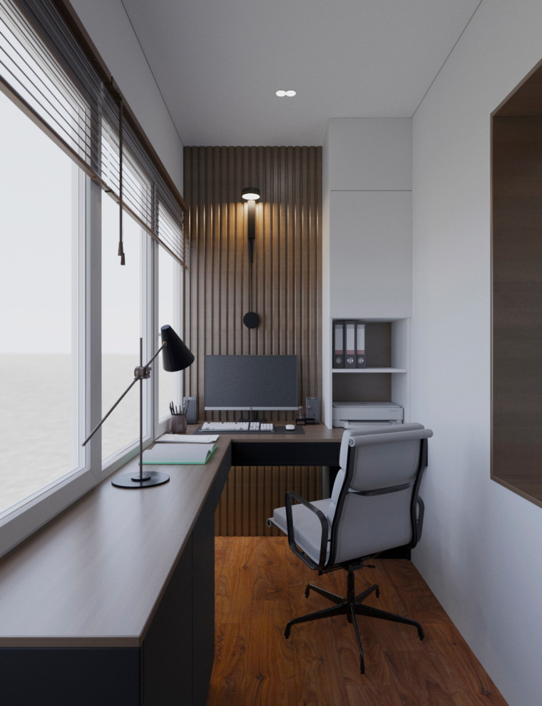 Дизайн балкона в двух вариантах