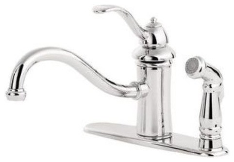 Price Pfister Marielle 1-H Handle Polished Chrome Kitchen Faucet Gt34-3Tcc