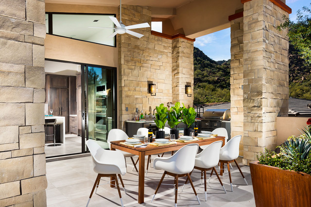 Playa Vista Limestone Pool - Coronado Stone Prouducts american-southwest-terrace