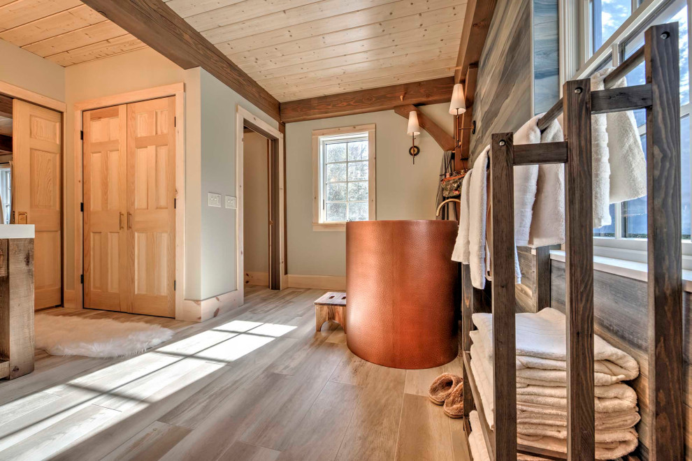 Primary Bath with Copper Tub - West Dover, VT