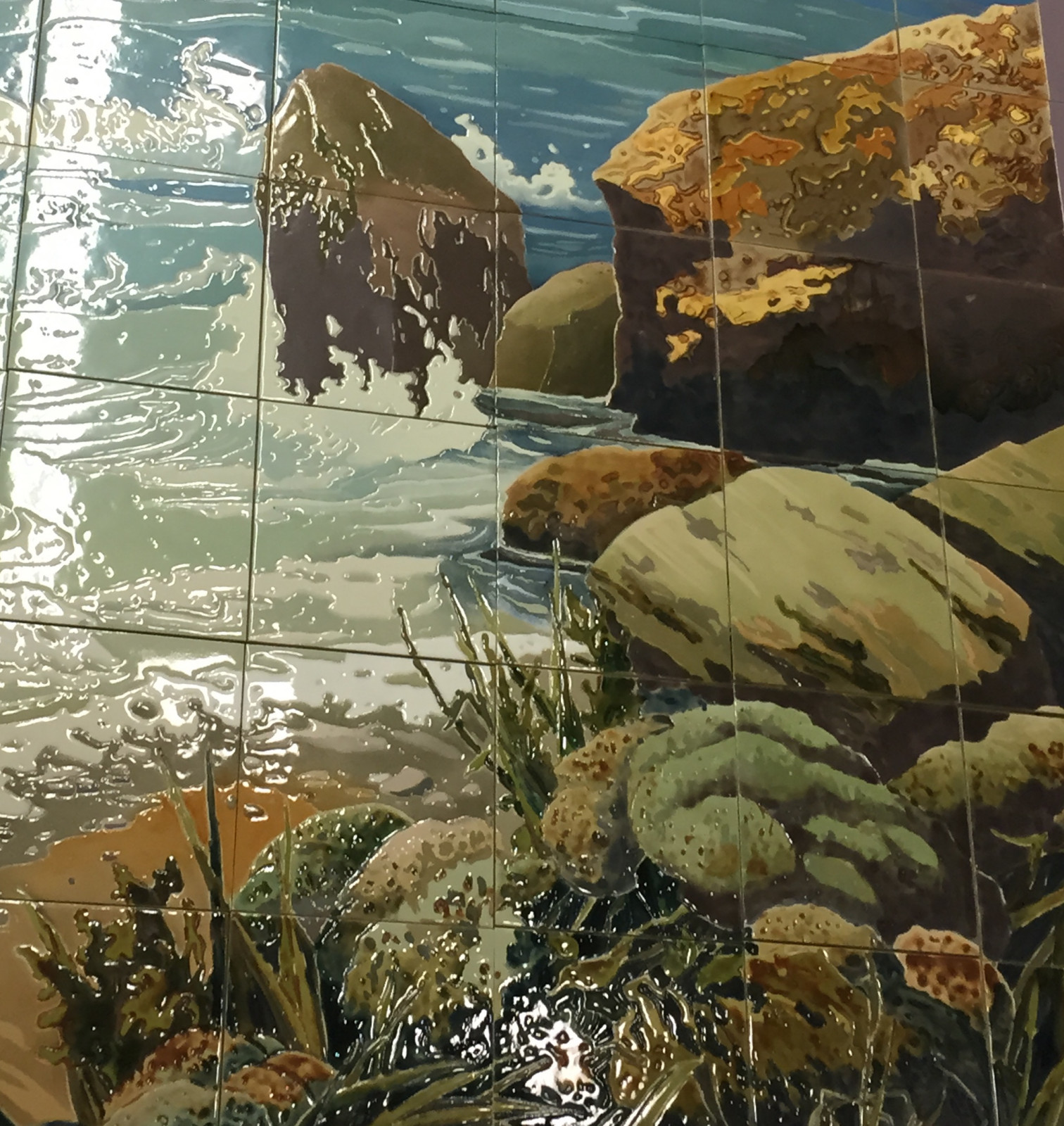 Панно для бассейна "Парусник"