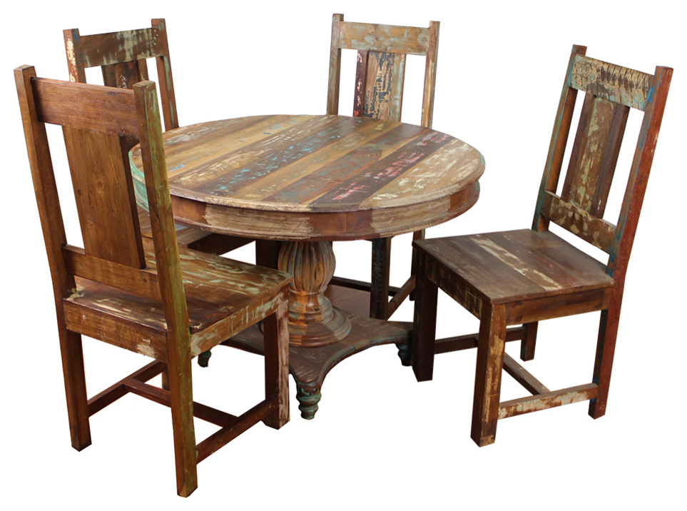 Trinidad 5Piece Dining Set Farmhouse Dining Sets by Moti Houzz