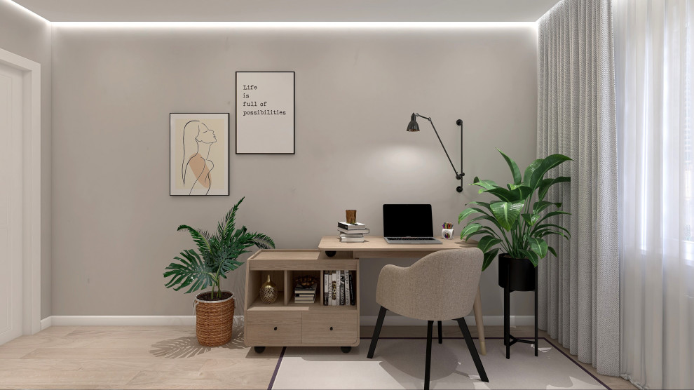 Трёхкомнатная квартира для любителей природы и минимализма