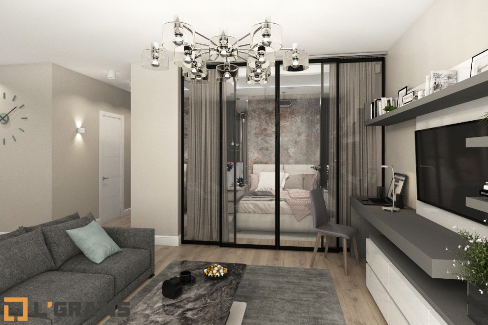 Дизайн интерьера 2к. квартиры по ул. Вахова, 4 в Хабаровске