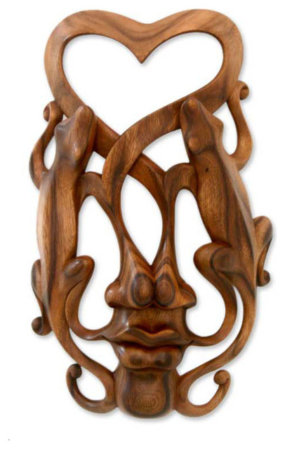 Song of Love Wood Mask