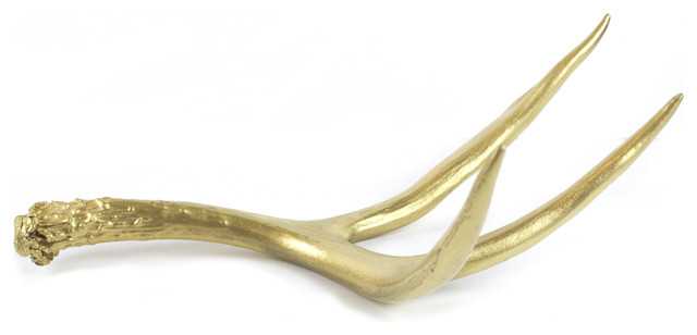Naturally Shed Antler With Gold Glaze