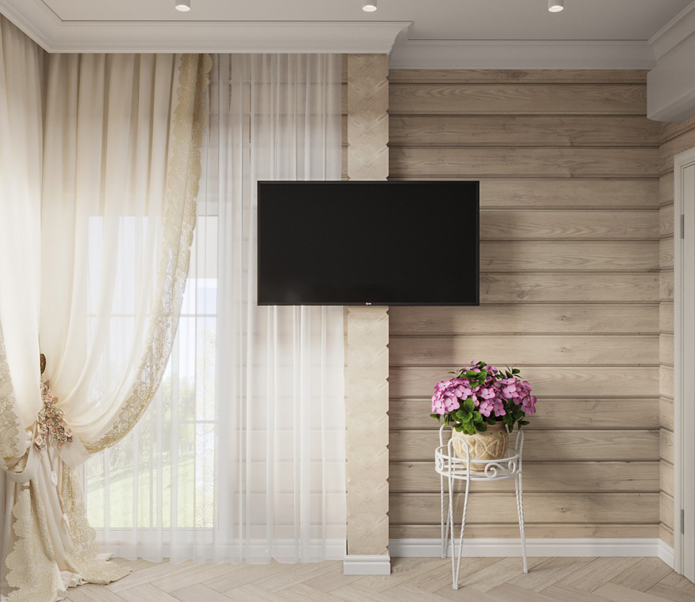 Дизайн интерьера срубного дома