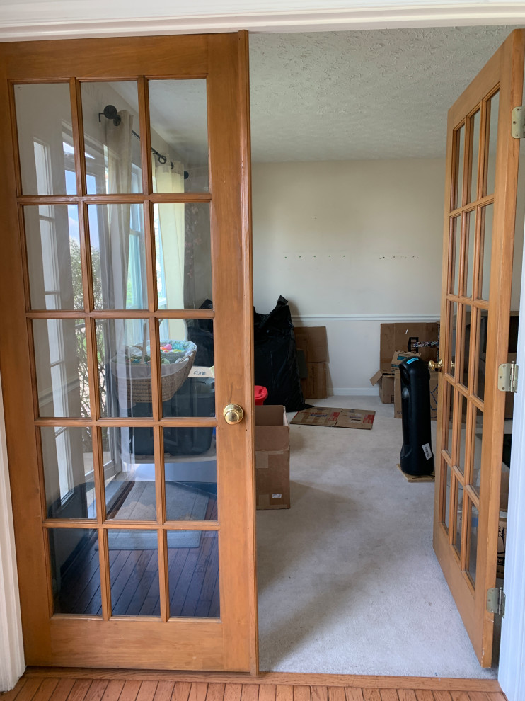 French doors & bannister painted black, white or SW Urbane Bronze?