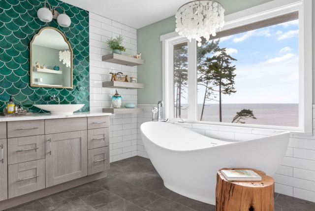 Moroccan Mermaid Bathroom - Coastal - Bathroom - Seattle - by ...