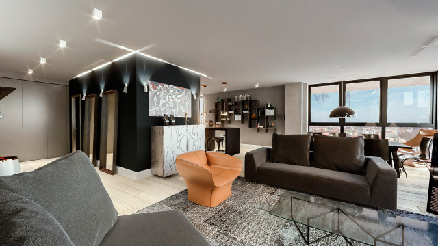 Boscoverticale contemporary-vardagsrum