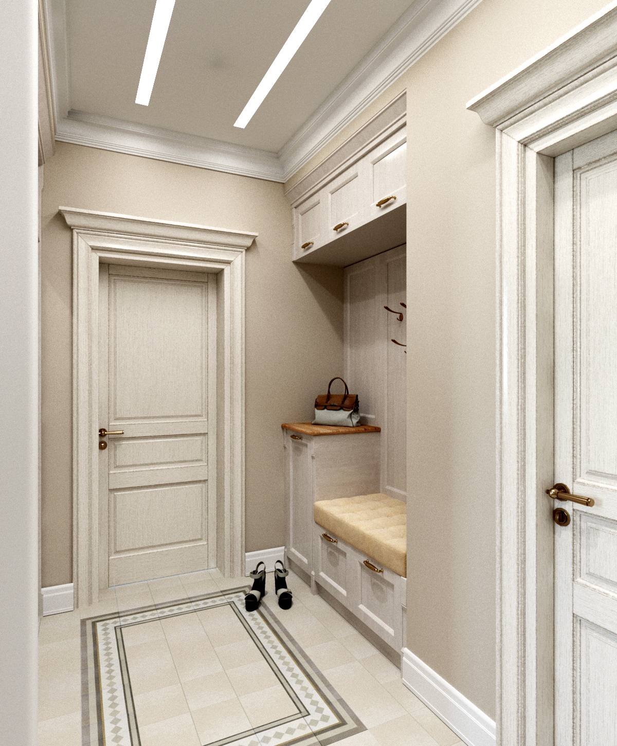 Проект кухни-гостиной в сталинском доме