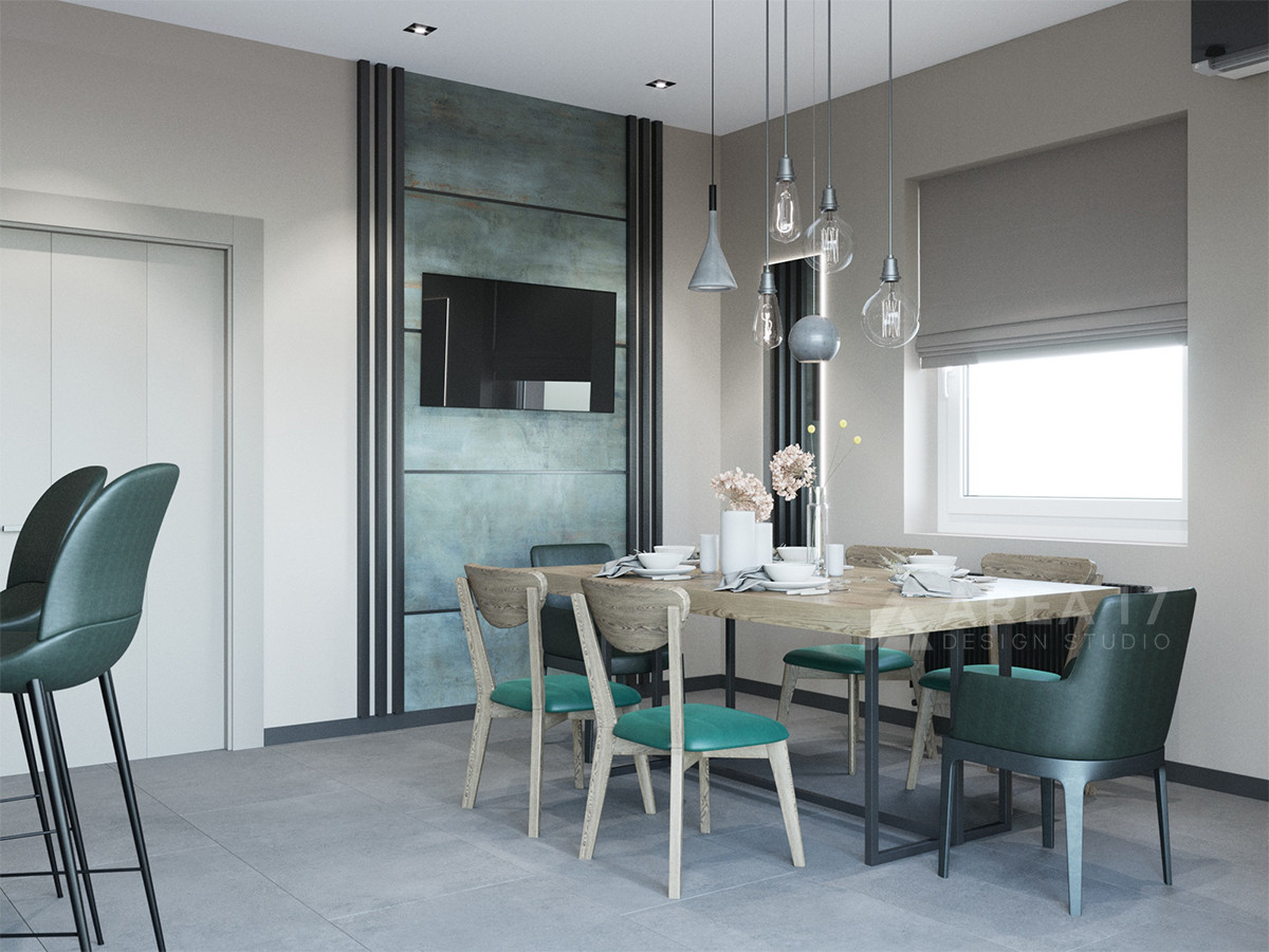 Интерьер дома с элементами Лофта