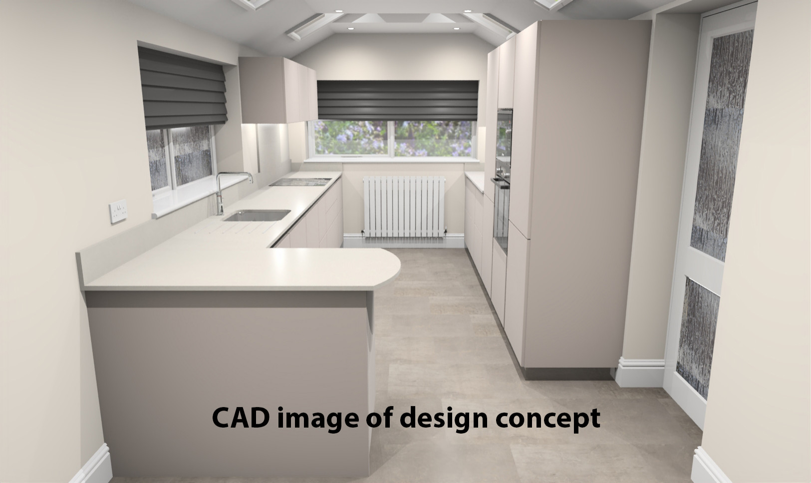 Adding natural light to a kitchen with roof windows