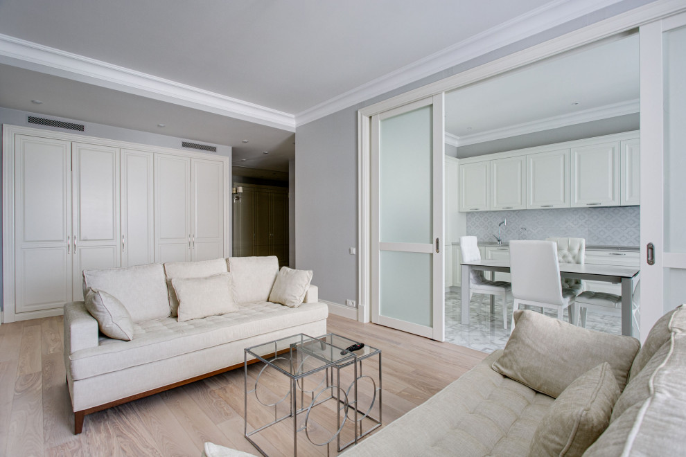 "СОВРЕМЕННАЯ ЕВРОПЕЙСКАЯ КЛАССИКА", ДИЗАЙН-ПРОЕКТ В 3-Х КОМНАТНОЙ КВАРТИРЕ 117 М