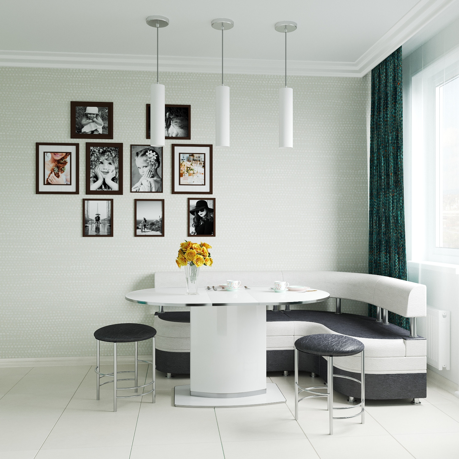 Квартира со вкусом для семьи из 3-х человек