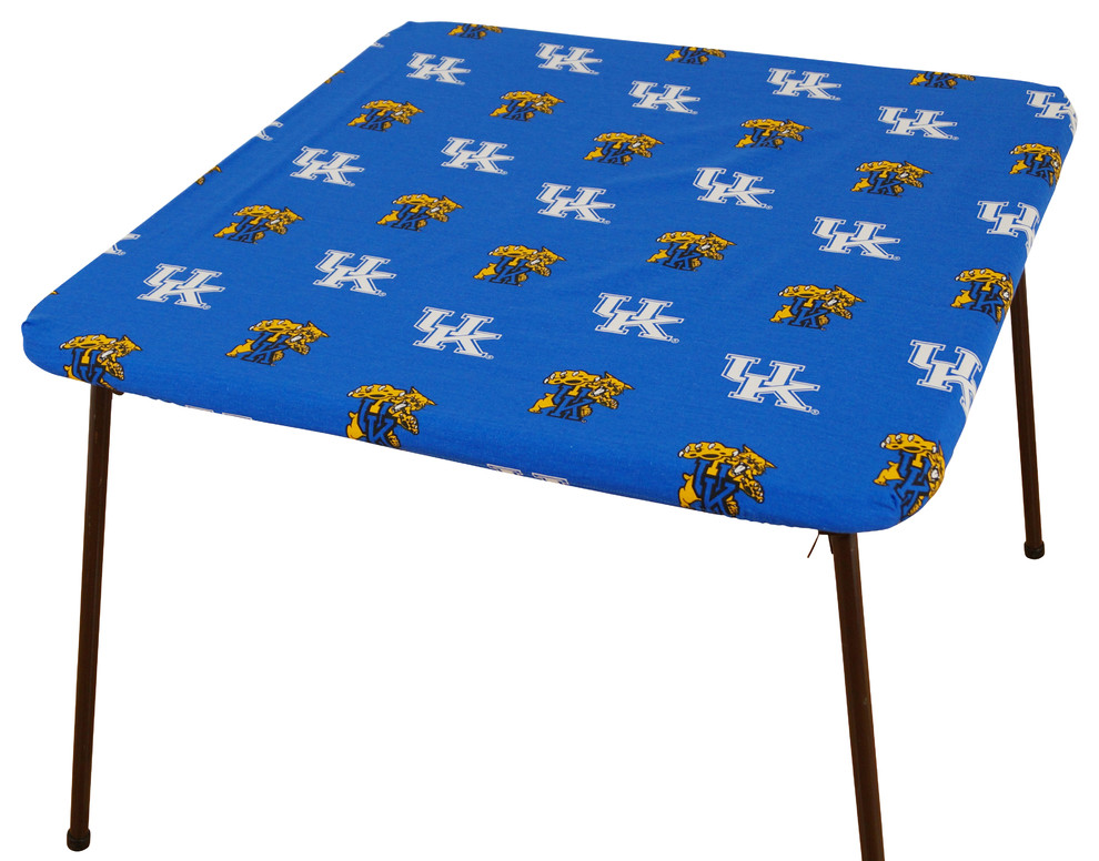 Kentucky Wildcats Card Table Cover, 33"x33" Contemporary Game Table