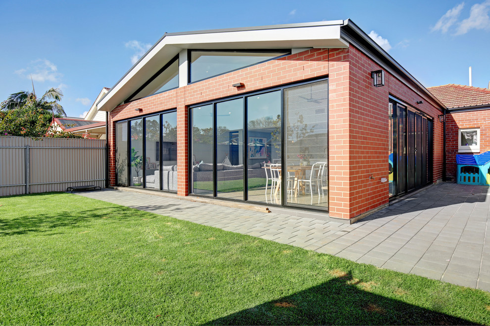This is an example of a large contemporary exterior in Adelaide.