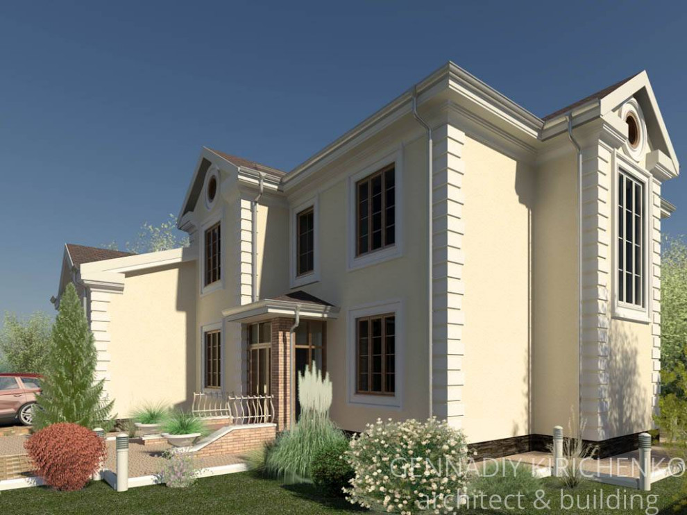 Проект двухэтажного коттеджа в г. Москва.