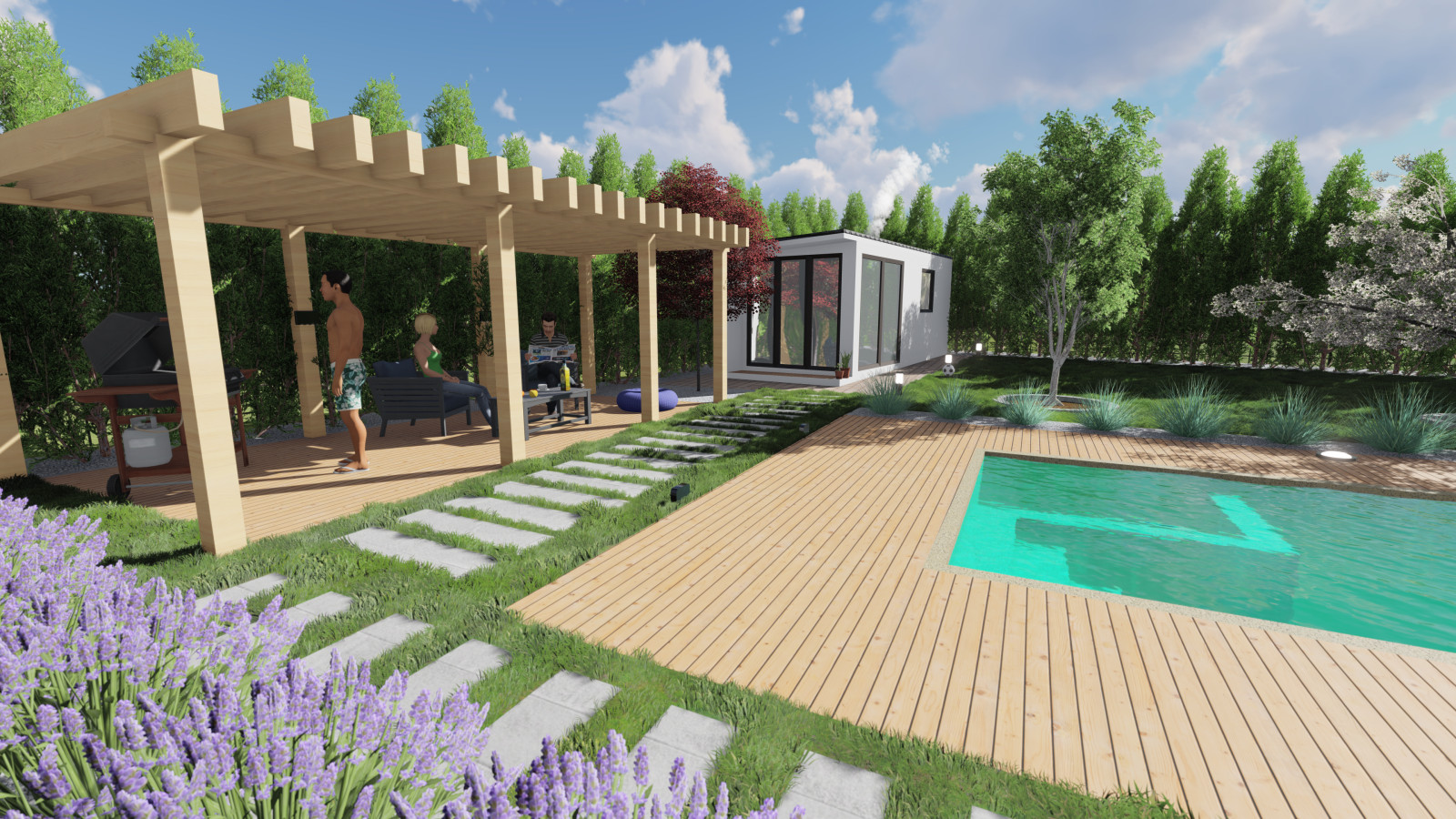 Ландшафтный дизайн в Гостагаевской