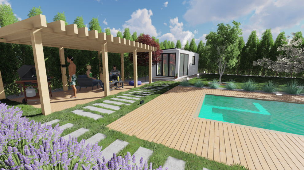 Ландшафтный дизайн в Гостагаевской