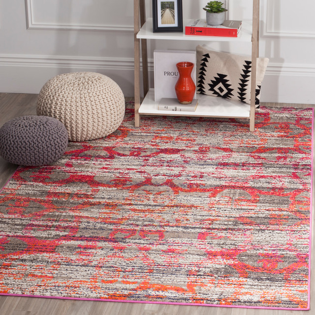 Safavieh Meriem Woven Rug Gray And Multi 5 1 X7 7