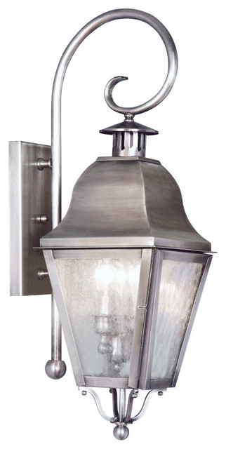 Livex Lighting Inc. Amwell Outdoor Wall Lantern, Black - Outdoor Wall Lights And Sconces Houzz