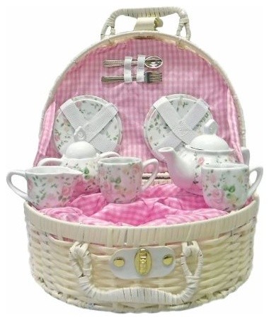 children's picnic basket tea set