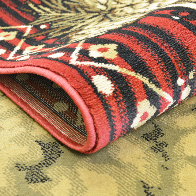Lodge King Lazy Bear Rustic Pine Cone Area Rug, 7'10