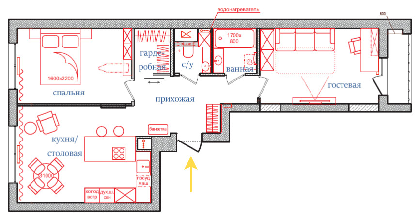 Квартира на Васильевском острове в Санкт-Петербурге