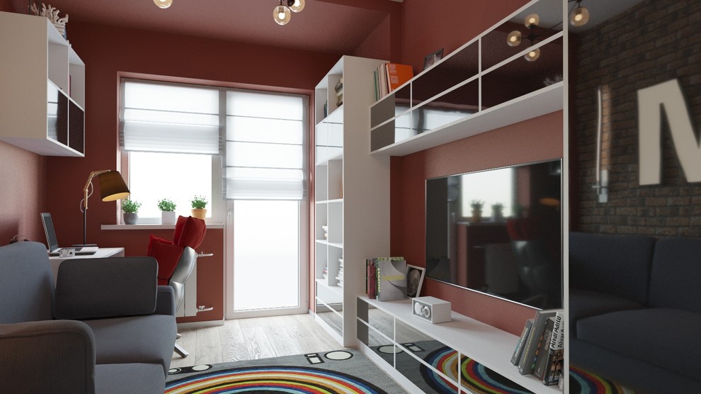 Современный интерьер с элементами лофт