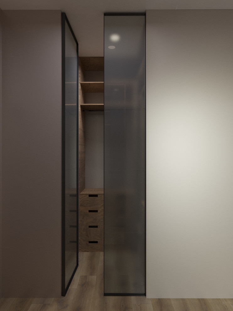 Двухкомнатная квартира в современном стиле с преобладанием древесных акцентов