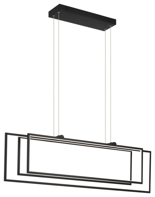 Kichler Jestin LED Linear Chandelier Modern Kitchen Island Lighting